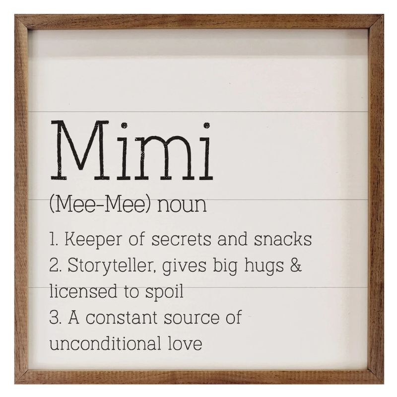 Mimi Framed Sign